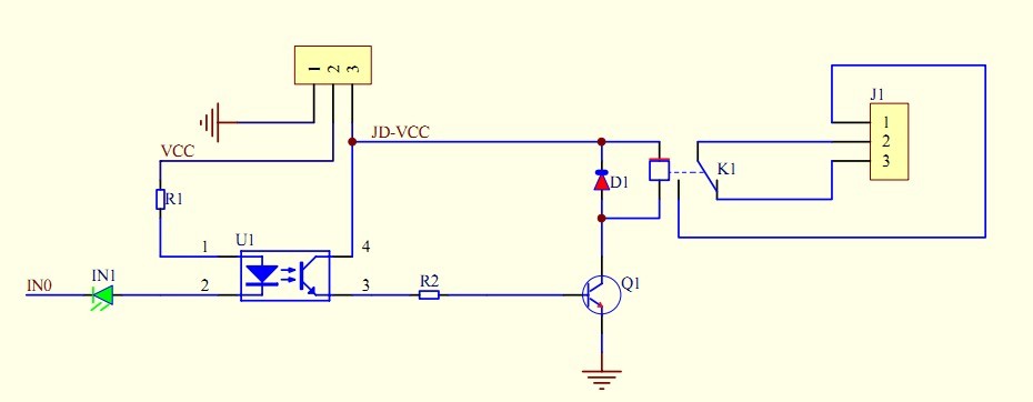 Opto Isolation board circuit diagram
